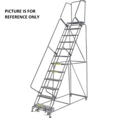 NEW! Cotterman 162 in H Steel Rolling Ladder, 12 Steps, 450 lb Load Capacity!!