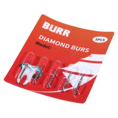 50pcs Dental Diamond Burs Burr FG 1.6mm Tips TC-11F for High Speed Handpiece Red