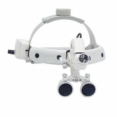 3.5X Dental Medical Surgical Binocular Loupes Headband Magnifier LED Headlight