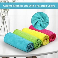 HOMEXCEL Microfiber Cleaning Cloth12 Pack Cleaning Rags Cleaning Towels with …
