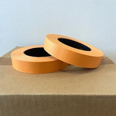 48 Rolls 1″ X 60 Yards Orange Automotive Painters Masking Tape USA MADE BODYSHOP