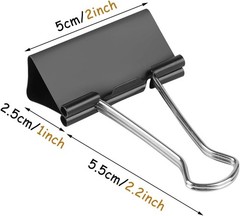 Extra Large Binder Clips 3/10/36 Pack 2 Inch Big Paper Clamps for Office Supplie