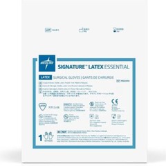 4- Medline Signature Latex Essential Sterile Surgical Gloves 8 1/2 (200) MSG5985