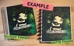 MATTE Finish Grinch My Day I’m Booked Cover Set 4 use w/ Erin Condren Planner~