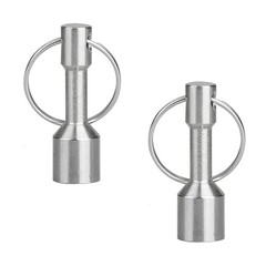 Powerful 2 Pack Neodymium Magnet Keychains for Jewelry & Precious Metals Testing