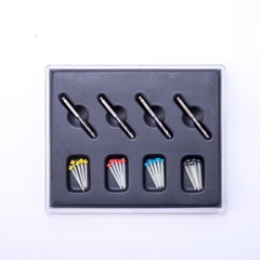 Dental Fiber Post Resin Glass Screw 4 Thread Crown Posts Endodontic Drills 20Pcs