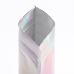 Custom Holographic Foil Zip Pouch | Personalized Logo Packaging Bags for Jewelry
