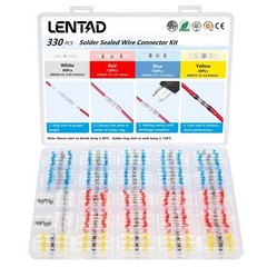 160 Pcs Solder Seal Wire Connectors Kit, Electrical Connectors Heat Shrink Wi…