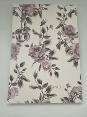 LoveShackFancy Notebook Pink White Roses Journal