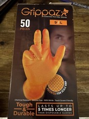 Gloves Nitrile, Compatible Touch Screen, Size: LX50 – Grippaz
