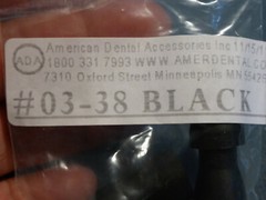 Dental, Saliva ejector tips, push on black, American Dental Accessories 03-38