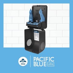 Touchless Paper Towel Dispenser High Capacity Automatic Wall Mount Black