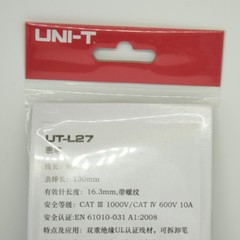 10sets 1000V 10A UT-L27 UNI-T Multimeter Test Extention Lead Male Thread Probe