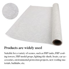 1 Roll Fiberglass Chopped Strand Mat 41inch x 11Yards Roofing Boat Marine Repair