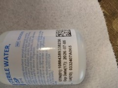 Medline Sterile Water, 100ml Irrigation/Wound Cleaning LOT OF 12 BOTTLES
