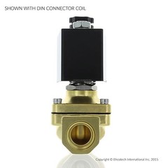 1/2″ 110V 120V AC Brass Electric Solenoid Valve Water Air Gas Viton NC 110VAC