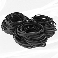 150 Pc Black Rubber Band Size 33 Strong Elastic Band Loop for Office School Home