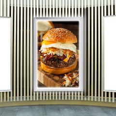 24″x36″ LED Backlit Poster Frame Art Picture Light Box Advertising Display Frame