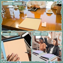 Fuutreo 12 Pcs 8.5” x 11” Colored Legal Pad Writing Pads Narrow Ruled 50 Sh…