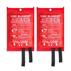 Emergency Fire Blanket Fiberglass Suppression Flame Retardant Home Fire Blanket