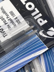 Pilot Acroball 77347 Fine Tip Refills Ink, 0.7mm Fine Point – Black, Lot Of 12