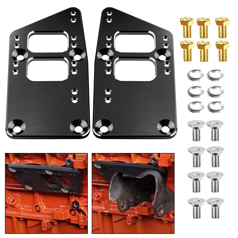 for LS Swap Motor Mounts Adapter Plates – for SBC Vehicle to LS Engine Adjust…