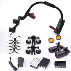 Dental Nosal Throat Ear ENT Headlight Loupes 2.5x-8x Magnification