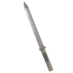 20 In. Hammer Steel 1-1/8 In. Hex Moil Point Chisel for General Chipping Work