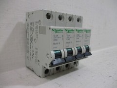 Lot of 4 Schneider 24426 C2A C60 Multi-9 2 Amp Circuit Breaker 1-Pole 2A 277V