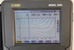 AEMC Instruments Model 3945 Powerpad 3-PHASE Power Analyzer • Case, Lead & Cord