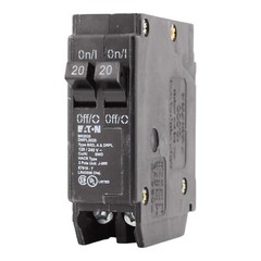 NEW Eaton BR2020 20 Amp Double Pole 240V Plug-In Standard Trip Circuit Breaker