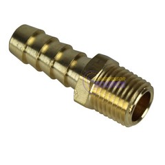 3/8″ X 1/4″ MNPT Brass Air Hose Barb Fitting For 3/8″ Hose