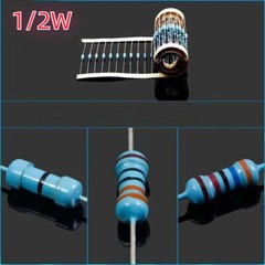 10pcs 1/2W 1% Metal Film Resistors Choose From 130 Values 10pcs Kits US Ship