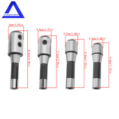 4 Pcs R8 End Mill Holder Set 3/8″ 1/2″ 3/4″ 1″ Adapter For CNC Milling