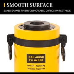 60Ton Single Acting Hydraulic Cylinder 2″ Stroke Hollow Jack Ram RCH-6050