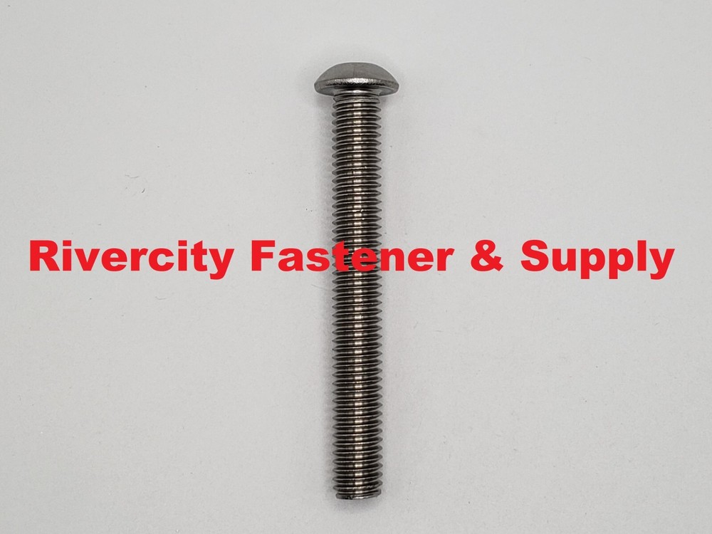 (5) 3/8-16×3 Stainless Button Head Allen Cap Screws 3/8 x 3 Bolts 3/8x16x3