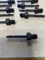 #30 Blue Steel Cobalt 135° NAS 965 D B/O Short Threaded Shank Aircraft Drill 10p