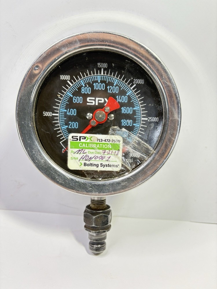 SPX Bolting Systems 2002278 Calibratable Hydraulic 4” Pressure Gauge 30,000 PSI