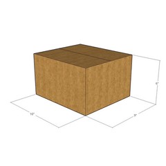 15 10x9x6 Kraft Brown Corrugated Shipping Boxes 32 ECT Single-Wall New