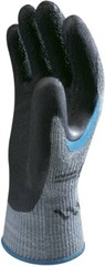 12- 330 BLACK LATEX RUBBER Palm Coated PROTECTIVE WORK GLOVES EXTRA GRIP MEDIUM