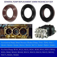 General Pump Kit 69 PACKING KIT 20mm Repair Kit for GP K69 Interpump Pressure