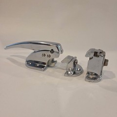 Kason 930-1-54 Surface Mount Trigger Action Polished Chrome Latch with 2 Strikes