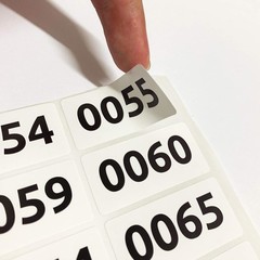 1-1000 Consecutive Number Inventory Labels Stickers Sheets, 1.5″ x 0.75″
