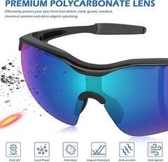 6 Safety Glasses Goggles ANSI Z87.1 Scratch Resistant Protect Eyewear Sunglasses