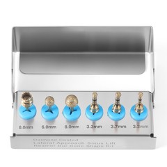 Dental Maxillary Sinus Lift Drills 6Pcs/Kit Lateral Approach Stoppers Elevation