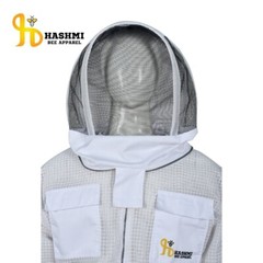 Full Ventilated Beekeeping String Protective Suit 3 Layers Fencing Veil White