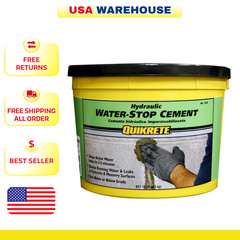 Quikrete 10 Lb. Hydraulic Water Block Stop Cement, Masonry Concrete Sealant
