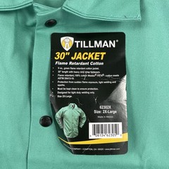 Tillman FR Shirt Jacket Men’s 2XL Teal Button Front Westex Workwear FR-7A NWT