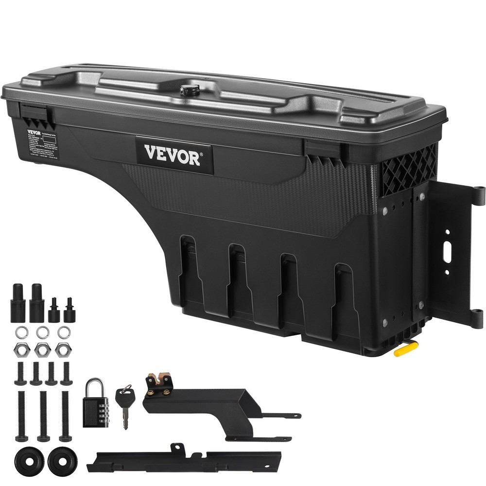 Truck Bed Storage Box,Lockable Swing Case with Password Padlock,6.6 Gal/25 L AB