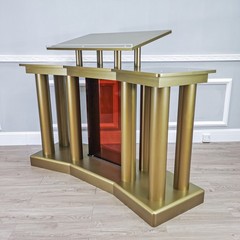 67″ Wide Church Pulpit Deluxe Podium Lectern Debate Speech Wedding Event Funeral